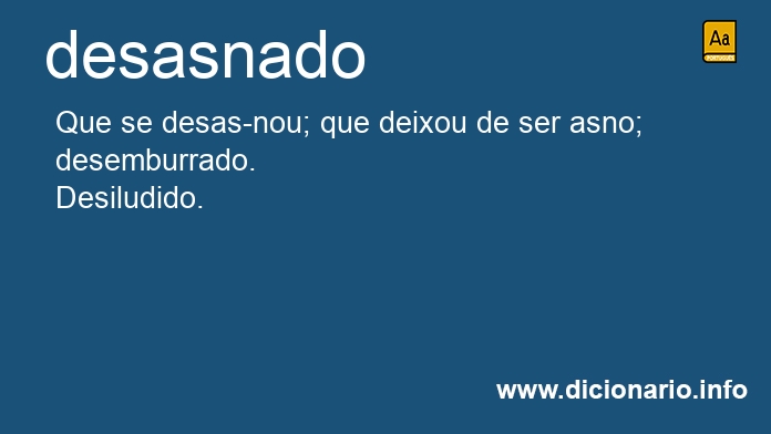 Significado de desasnado