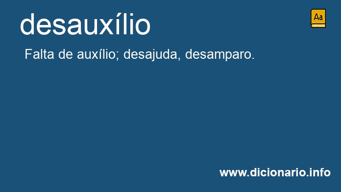 Significado de desauxlio