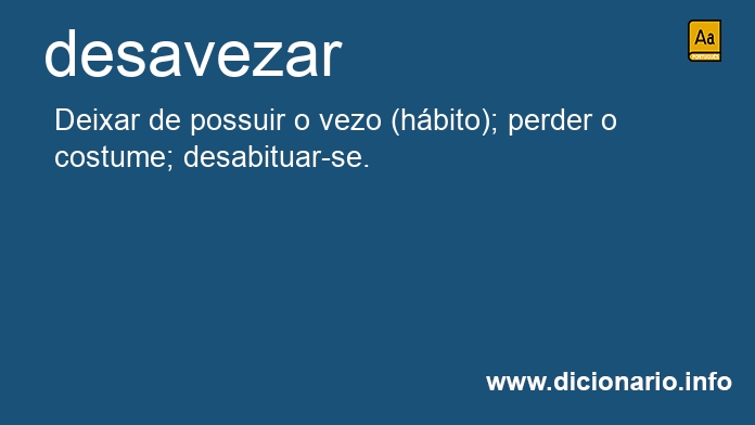 Significado de desavezar