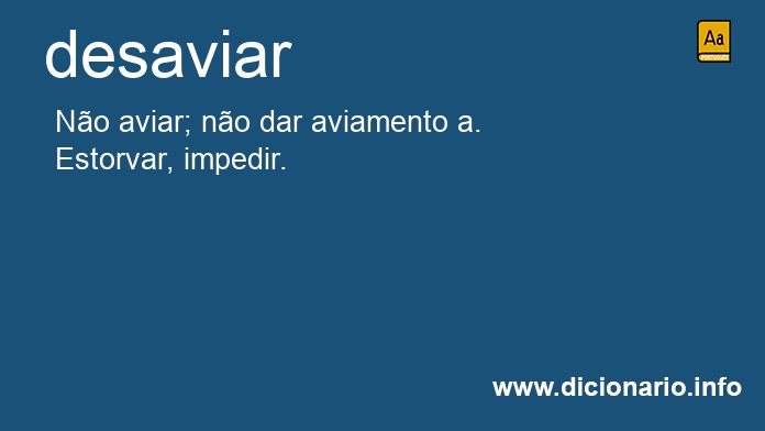 Significado de desaviaram