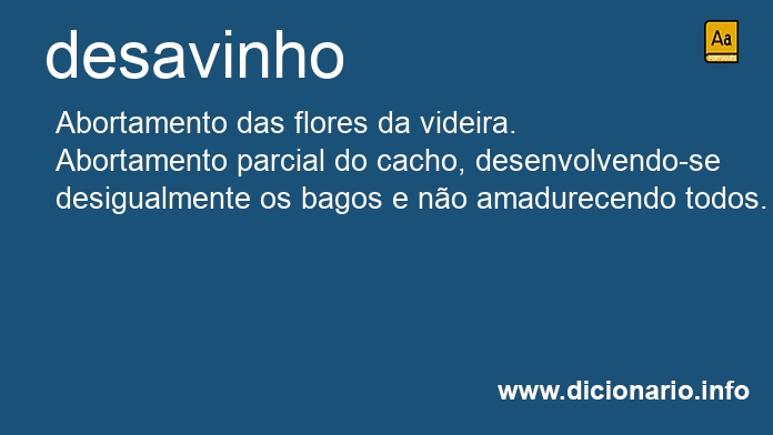 Significado de desavinho