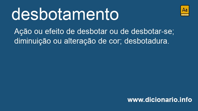 Significado de desbotamento