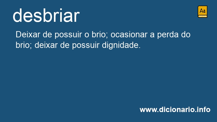 Significado de desbries