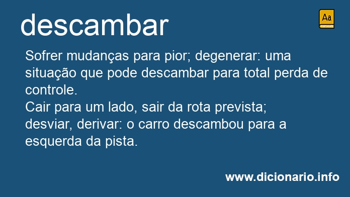 Significado de descambai