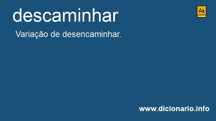 Significado de descaminhamos