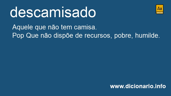 Significado de descamisado
