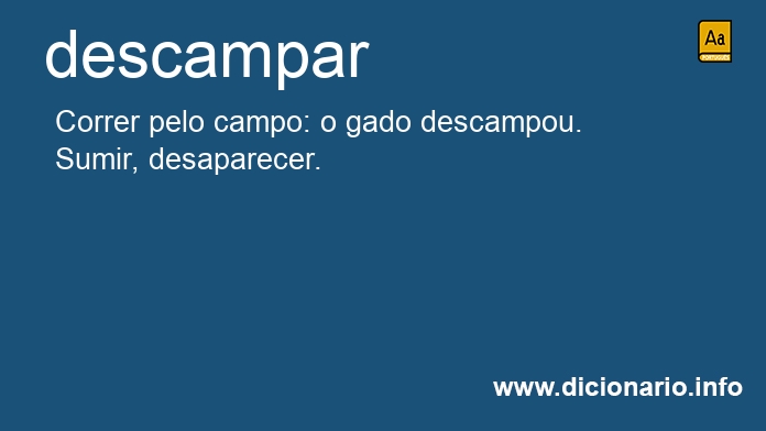 Significado de descampou