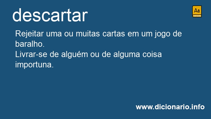 Significado de descartar