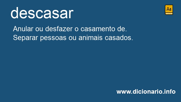 Significado de descasaramos