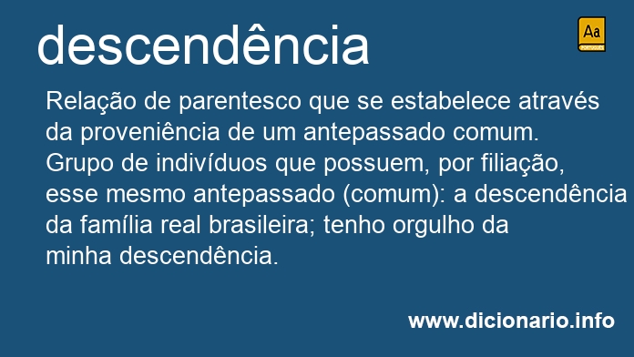 Significado de descendncia