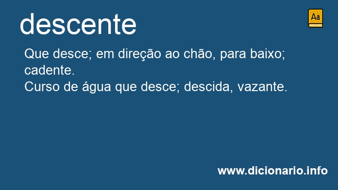 Significado de descentes
