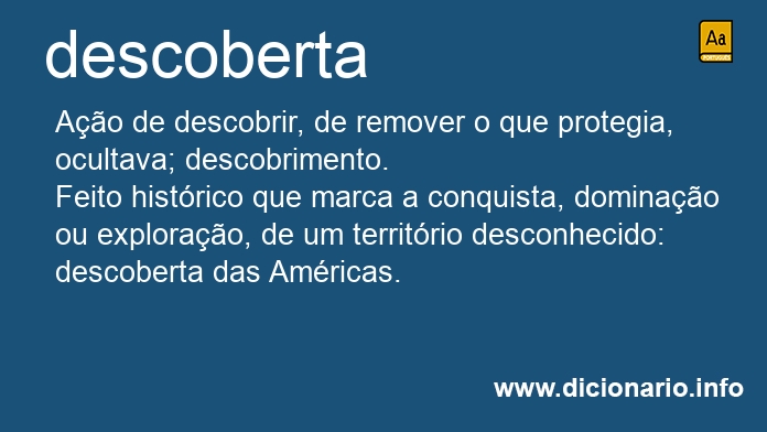 Significado de descobertas