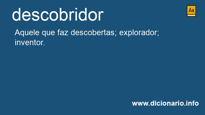 Significado de descobridor