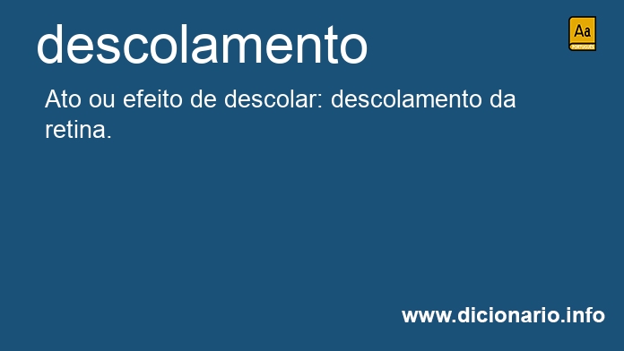 Significado de descolamento
