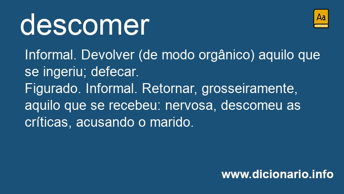 Significado de descomem