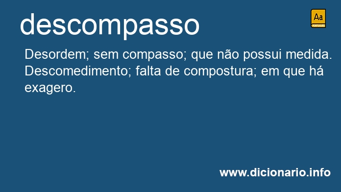 Significado de descompasso