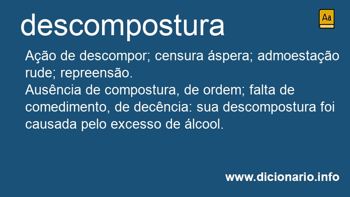 Significado de descompostura