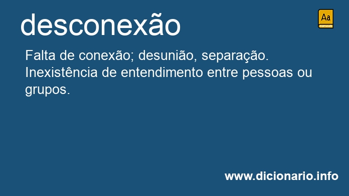 Significado de desconexo