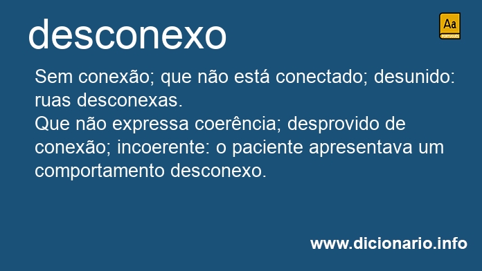 Significado de desconexo