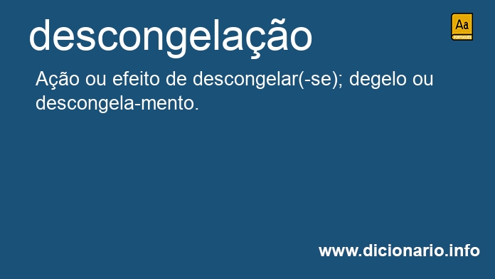 Significado de descongelao