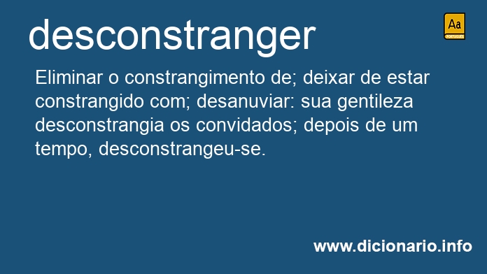 Significado de desconstrange