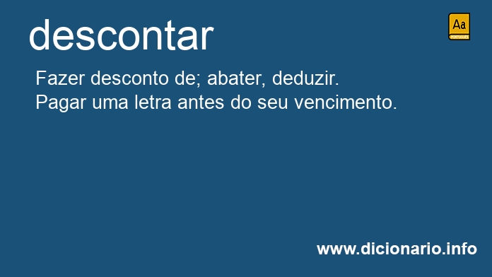 Significado de descontais