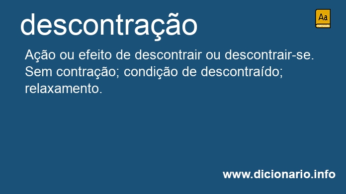Significado de descontrao