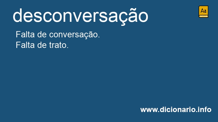 Significado de desconversao