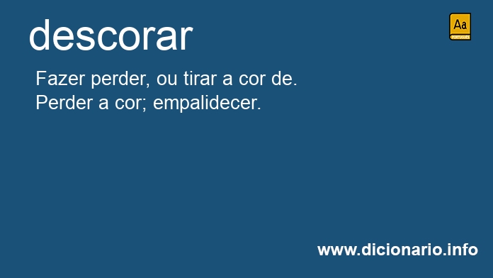 Significado de descoram