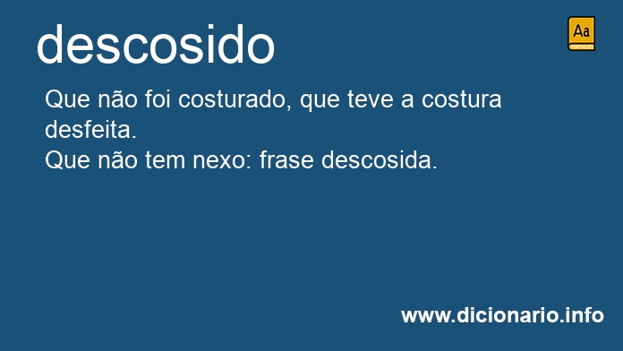 Significado de descosida