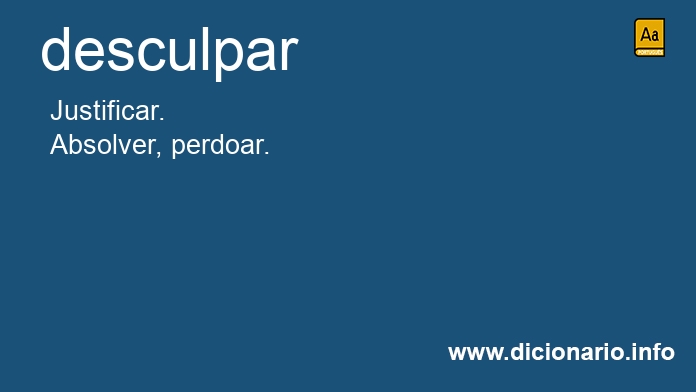 Significado de desculpariam