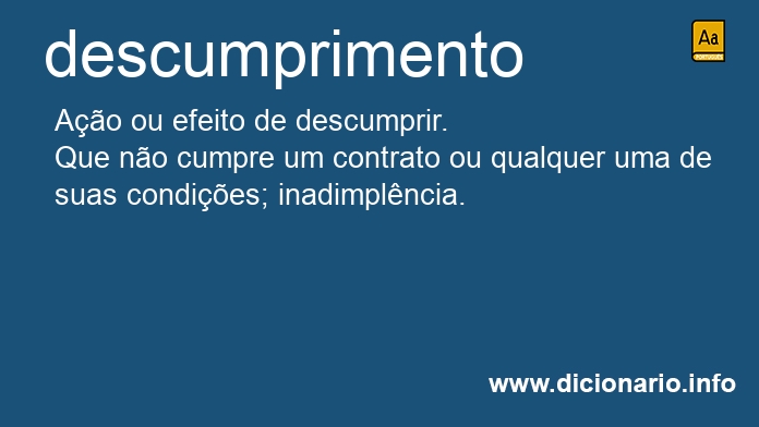 Significado de descumprimento