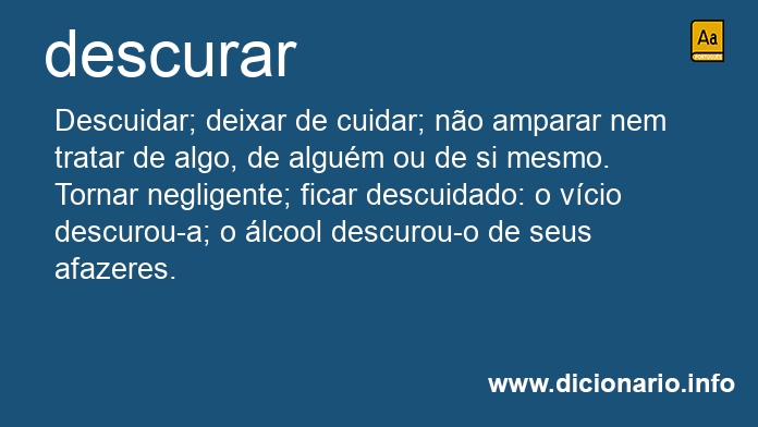 Significado de descurveis