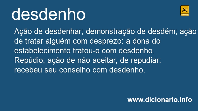 Significado de desdenho