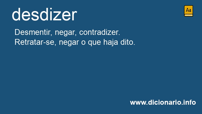 Significado de desdizeis