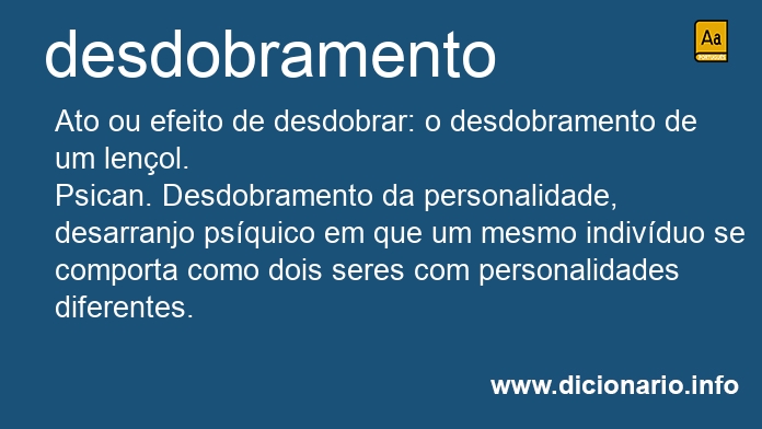 Significado de desdobramento
