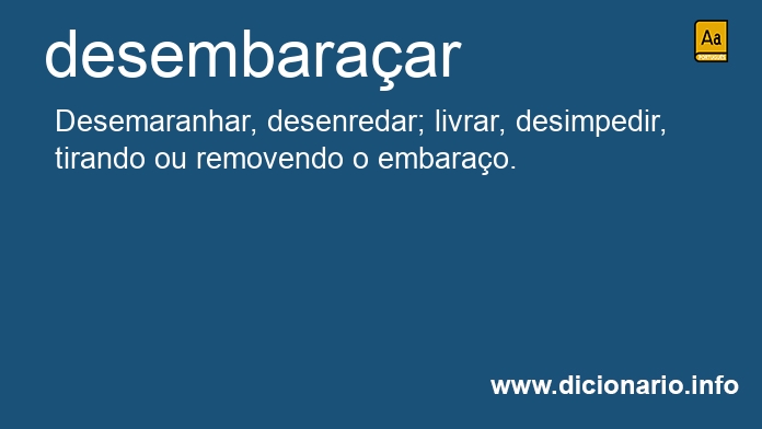 Significado de desembaraa