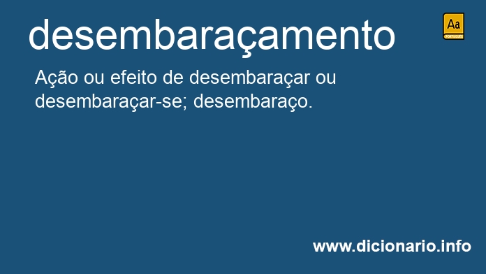 Significado de desembaraamento