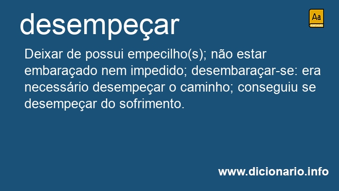 Significado de desempece