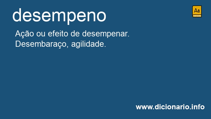 Significado de desempeno