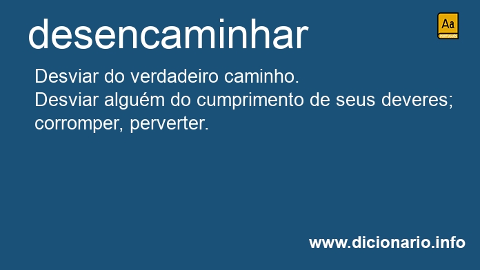 Significado de desencaminharemos