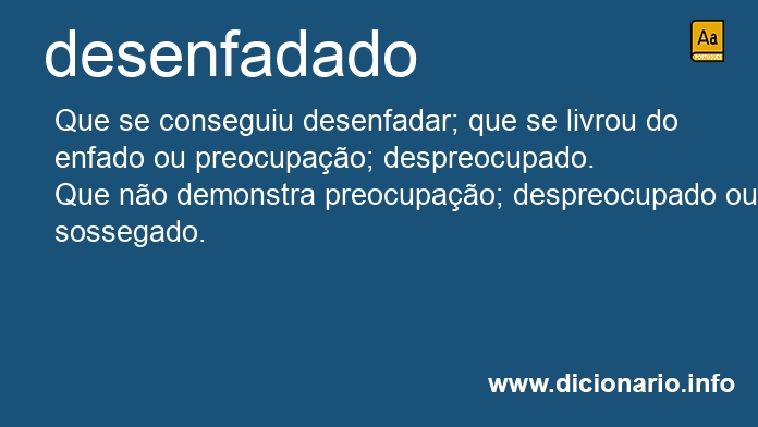 Significado de desenfadado