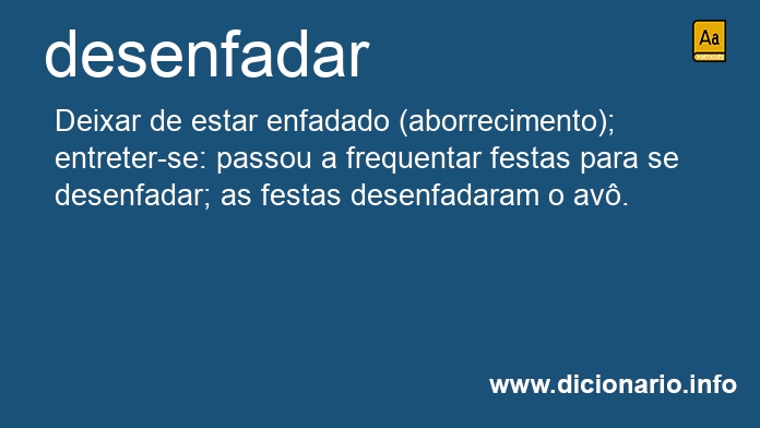 Significado de desenfadar