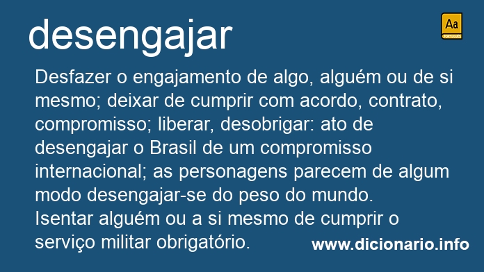 Significado de desengajar