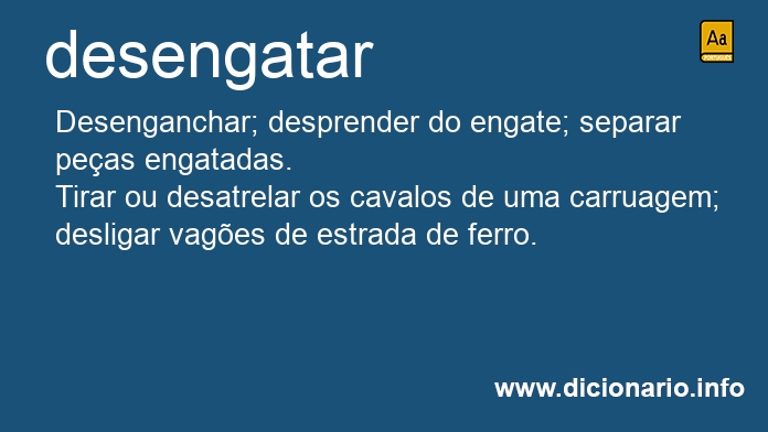 Significado de desengata