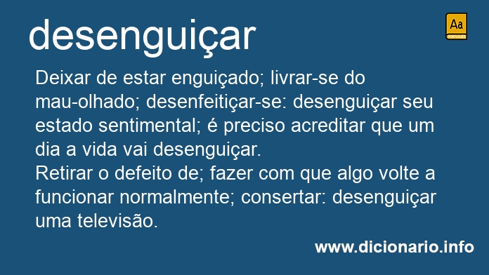 Significado de desenguiavam