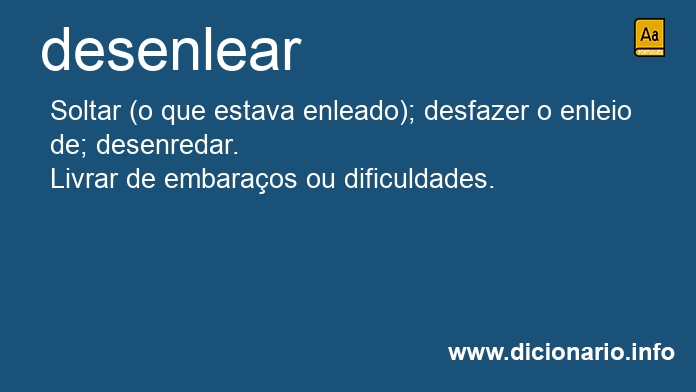 Significado de desenlear