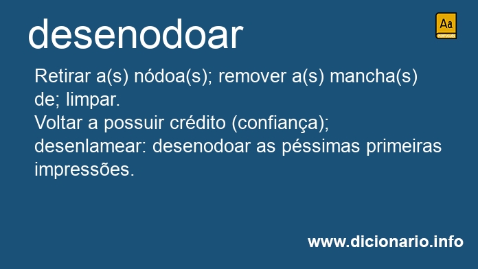 Significado de desenodoas