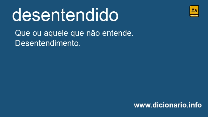 Significado de desentendidos