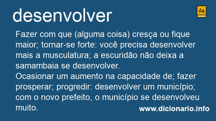 Significado de desenvolvais